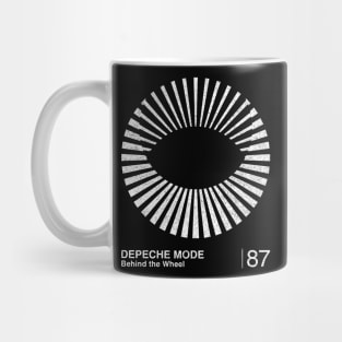 Behind The Wheel / Minimalist Graphic Design Artwork Mug